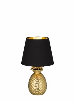 Tischlampen|Reality Leuchten Tischleuchte Pineapple Gold
