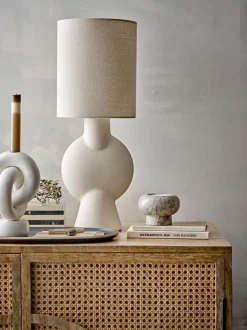 Tischlampen|DAHEIM Tischleuchte Sergio Beige
