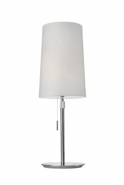 Tischlampen|Villeroy & Boch Tischleuchte Verona Weiß / Chrom