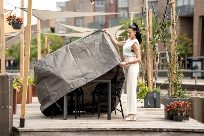 Schutzhüllen|Winza Outdoor Covers Tisch-Schutzhülle 150 x 95 x 185 cm Grau