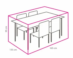 Schutzhüllen|Winza Outdoor Covers Tisch-Schutzhülle 135 x 95 x 165 cm Grau