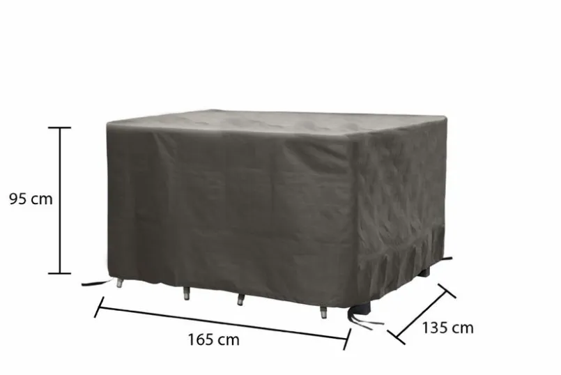 Schutzhüllen|Winza Outdoor Covers Tisch-Schutzhülle 135 x 95 x 165 cm Grau