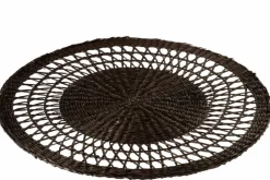 DAHEIM Tischwäsche|Tischwäsche-Tischset Ø 38,5 cm Schwarz
