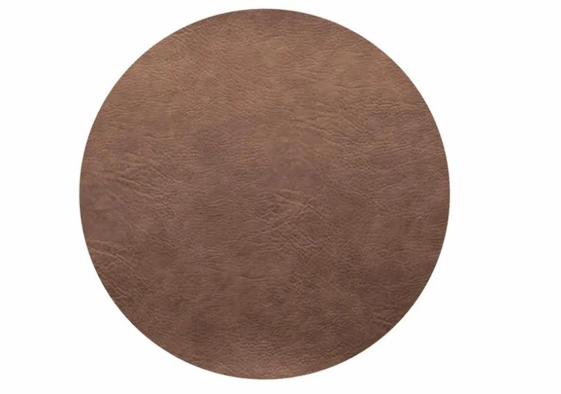 Tischwäsche|Tischwäsche|ASA Selection Tischset Vegan Leather Ø 38 cm Nougat