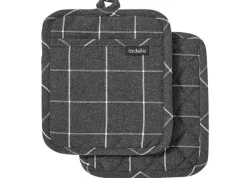 Topflappen Eco Check 2tlg.<ladelle New