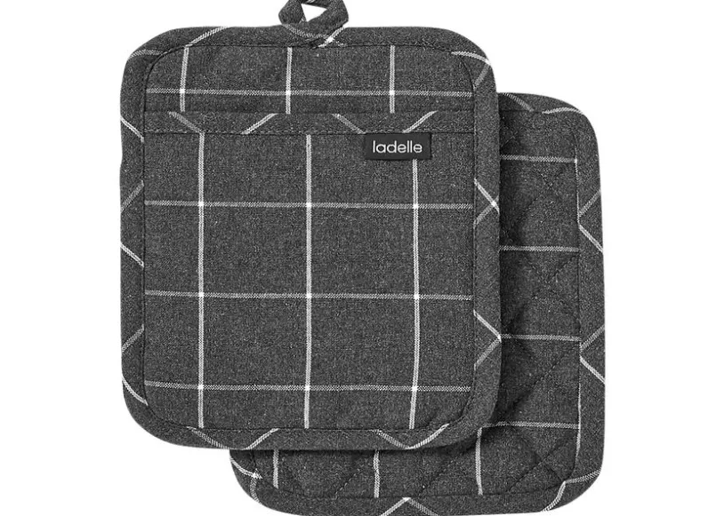 Topflappen Eco Check 2tlg.<ladelle New