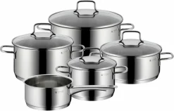 Töpfe|WMF Topfset Astoria 5tlg. Silber