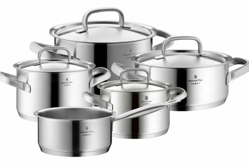 WMF Töpfe-Topfset Gourmet Plus 5tlg. Silber