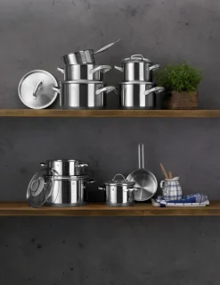 WMF Töpfe-Topfset Gourmet Plus 5tlg. Silber