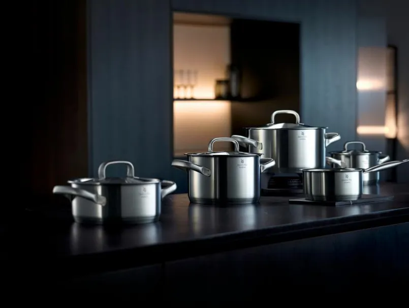 WMF Töpfe-Topfset Gourmet Plus 5tlg. Silber