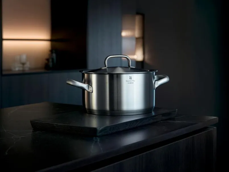 WMF Töpfe-Topfset Gourmet Plus 5tlg. Silber