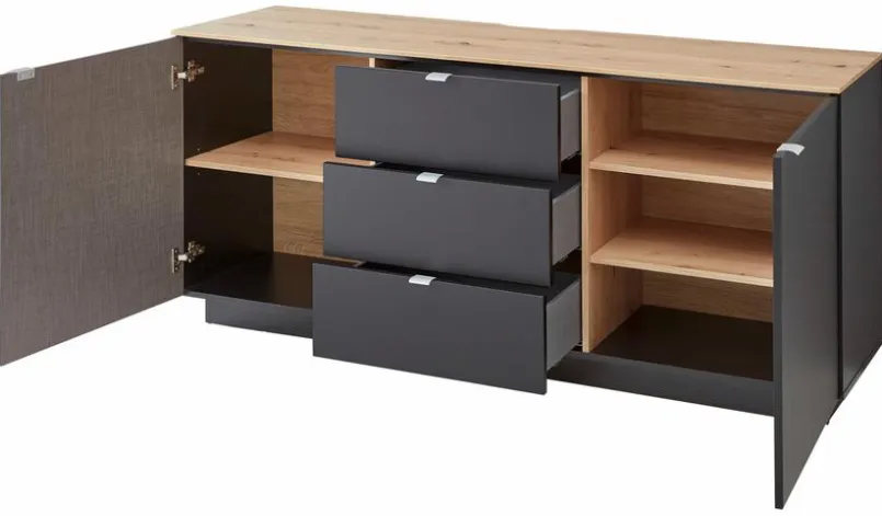 Innostyle Wohnwände & Tv-Lowboards-TV-Lowboard Core Schwarz