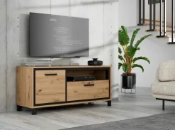 FORTE Kommoden|Wohnwände & Tv-Lowboards-TV-Lowboard Farida Eiche Artisan
