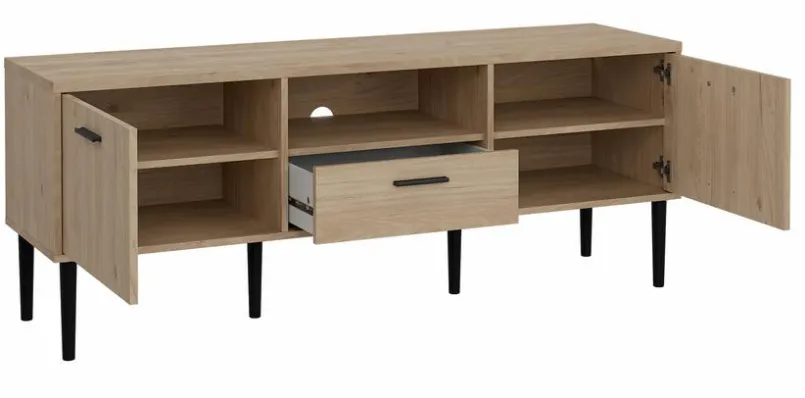 Tvilum Kommoden|Wohnwände & Tv-Lowboards-TV-Lowboard Media Eiche