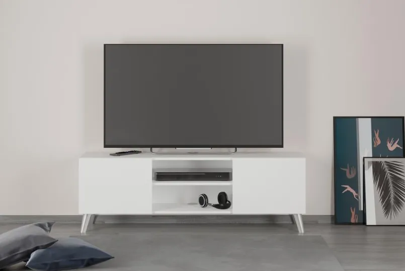 FMD Wohnwände & Tv-Lowboards-TV-Lowboard Brighton Weiß