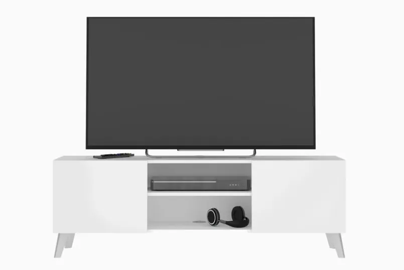 FMD Wohnwände & Tv-Lowboards-TV-Lowboard Brighton Weiß