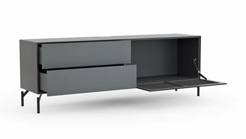 Wohnwände & Tv-Lowboards|Kommoden|RAUM.FREUNDE TV-Lowboard Edge Graphit