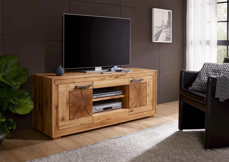 G+K Kommoden|Kommoden-TV-Lowboard Fort Worth Wildeiche