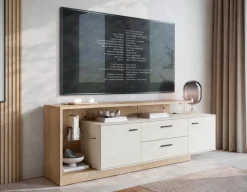 Wójcik Wohnwände & Tv-Lowboards-TV-Lowboard Meolo Cashmere