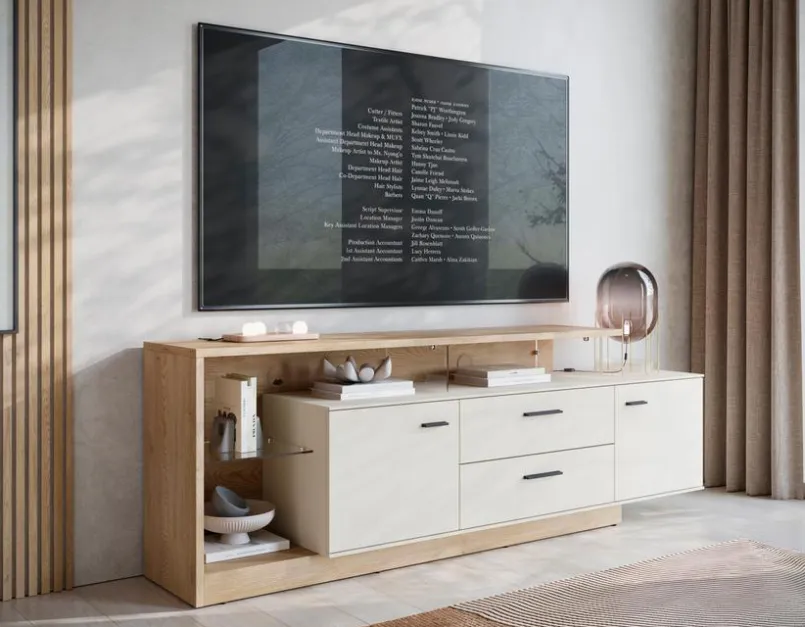 Wójcik Wohnwände & Tv-Lowboards-TV-Lowboard Meolo Cashmere