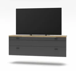 Wohnwände & Tv-Lowboards|Wohnconcept TV-Lowboard Paola Graphit