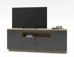Wohnconcept Wohnwände & Tv-Lowboards-TV-Lowboard Paola Graphit
