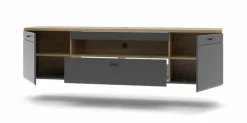 Wohnconcept Wohnwände & Tv-Lowboards-TV-Lowboard Paola Graphit