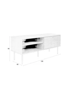 Zuiver Wohnwände & Tv-Lowboards-TV-Lowboard Stripes Braun