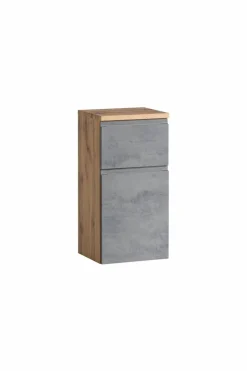 Badschränke|Held-Möbel Unterschrank Monza Eiche / Beton