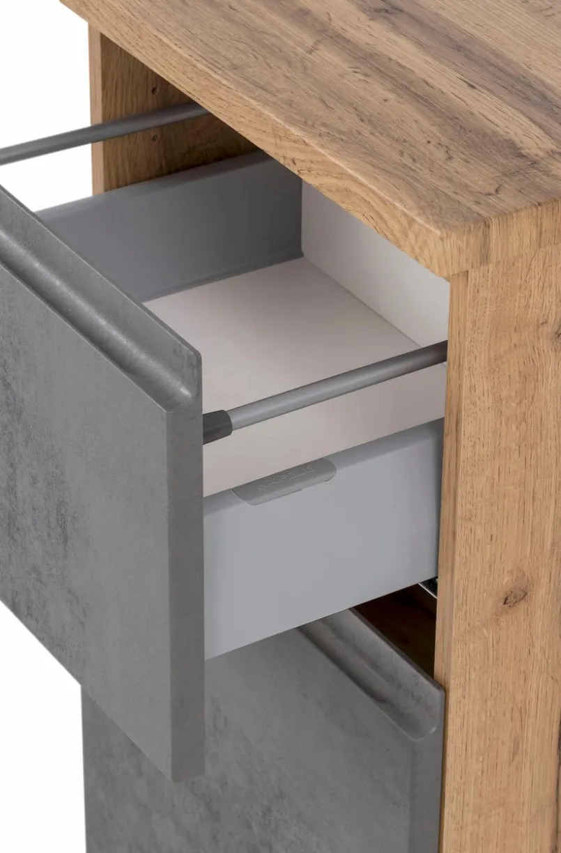 Badschränke|Held-Möbel Unterschrank Monza Eiche / Beton