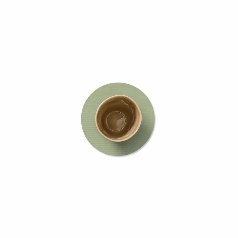 LINDDNA Bar- & Weinzubehör-Untersetzer Corduroy Circle Olive