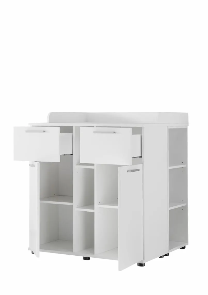 Babyzimmer Schränke & Regale|Babyzimmer Schränke & Regale|BEGABINO Unterstellregal 2-er Set Bibo Weiß