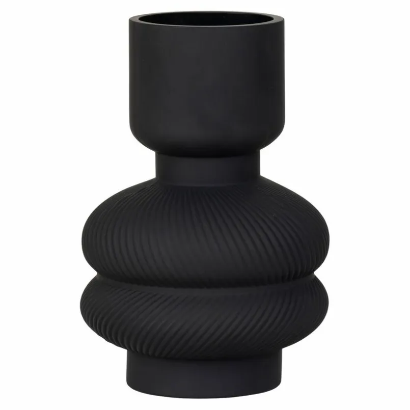 Vasen|Vasen|DAHEIM Vase 22 cm Schwarz