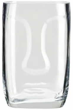 Vasen|Vasen-Vase Gesicht 25 cm Klar