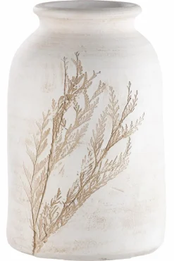 Vasen|Vasen|DAHEIM Vase Gräser 30 cm Creme