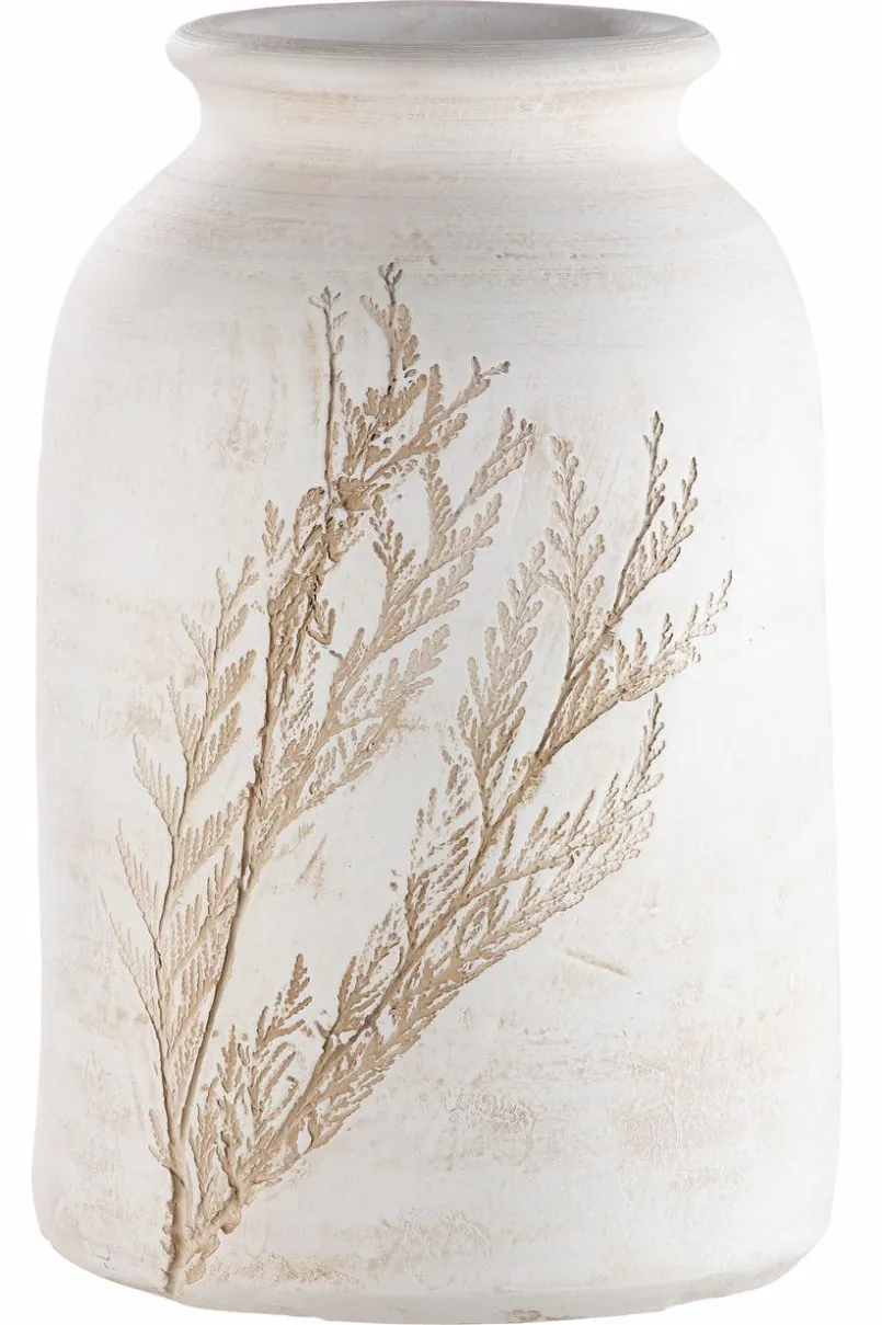 Vasen|Vasen|DAHEIM Vase Gräser 30 cm Creme