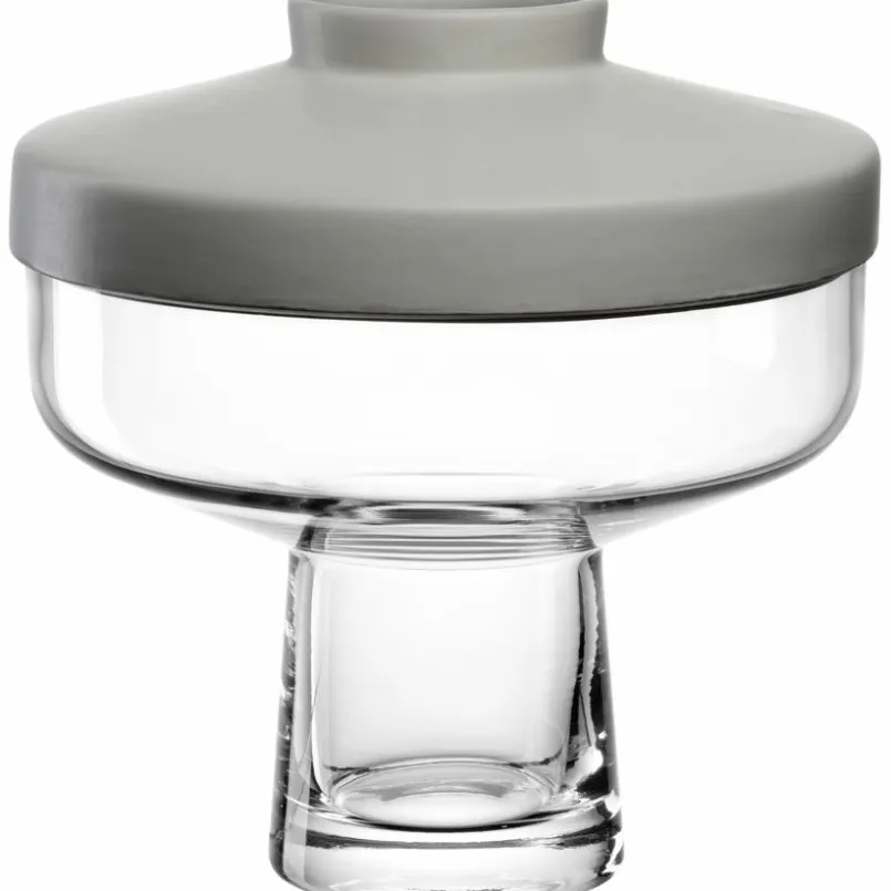Leonardo Vasen|Vasen-Vase Riva 21,5 cm Grau