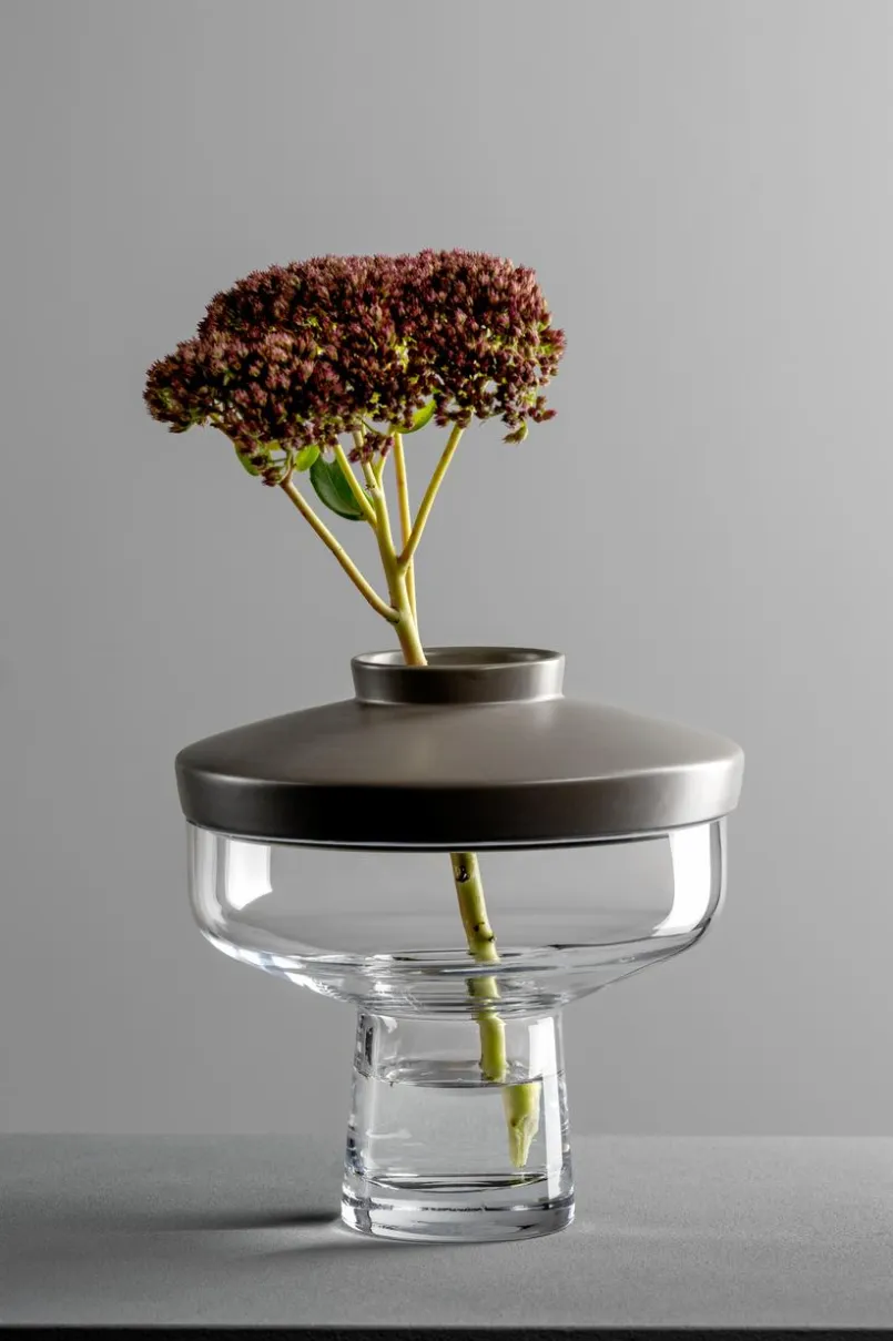 Leonardo Vasen|Vasen-Vase Riva 21,5 cm Grau