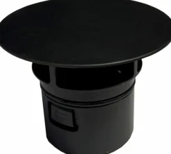 Puris Badzubehör-Ventilabdeckung PZ 1424 30 Schwarz