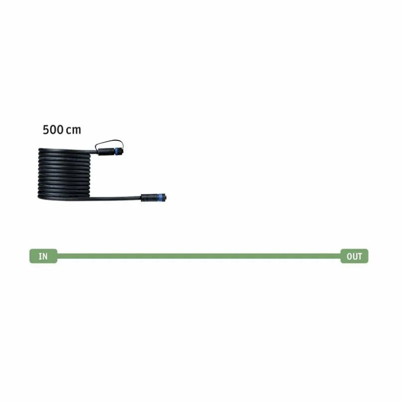 Paulmann Zubehör-Verbindungskabel Plug&Shine Schwarz