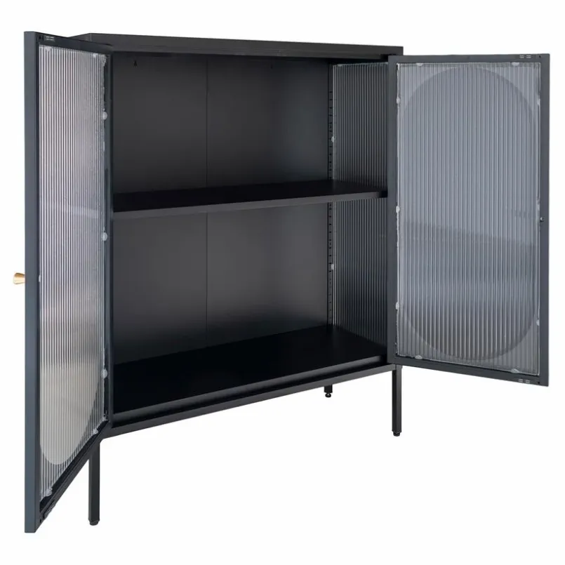 Vitrinen|Vitrinen| Vitrine Adelaide Schwarz / Braun