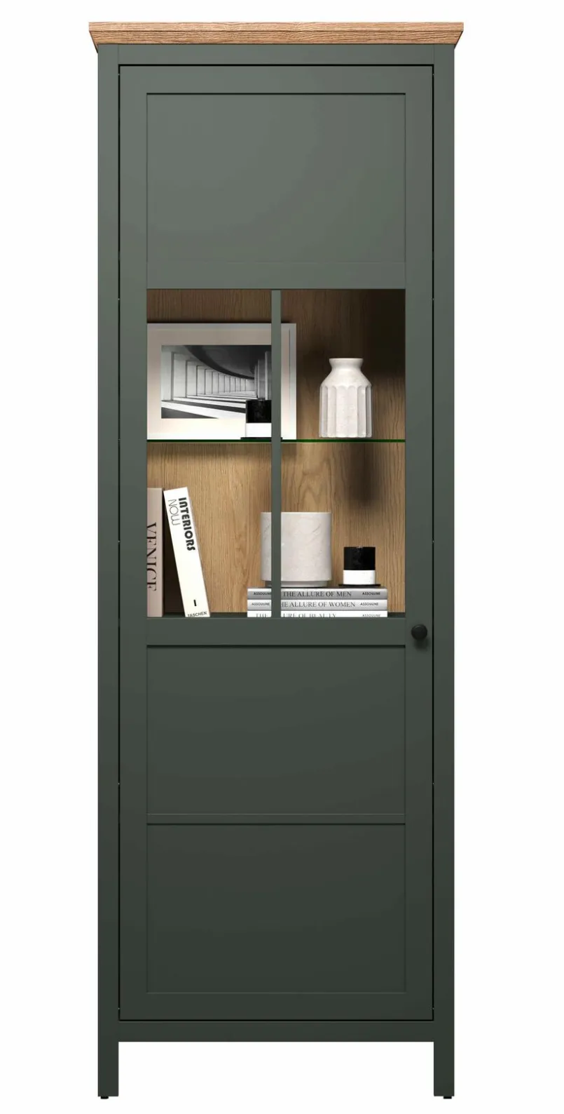 trendteam Vitrinen-Vitrine Stanton Tannengrün