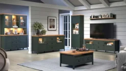 trendteam Vitrinen-Vitrine Stanton Tannengrün