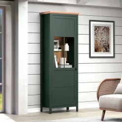 trendteam Vitrinen-Vitrine Stanton Tannengrün