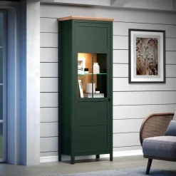 trendteam Vitrinen-Vitrine Stanton Tannengrün