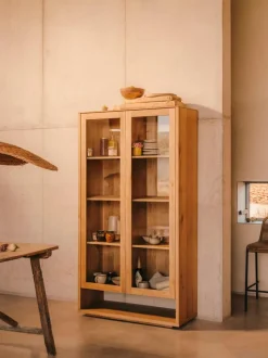 Kave Home Vitrinen|Vitrinen-Vitrine Alguema Eiche