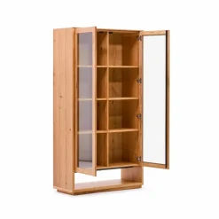 Kave Home Vitrinen|Vitrinen-Vitrine Alguema Eiche