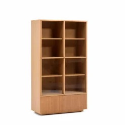 Kave Home Vitrinen|Vitrinen-Vitrine Helvine Eiche
