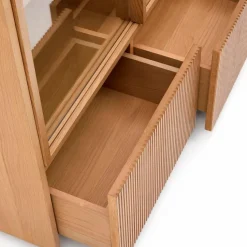 Kave Home Vitrinen|Vitrinen-Vitrine Helvine Eiche