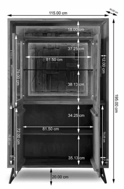 Vitrine Hudson 2175<WOLFMÖBEL Best